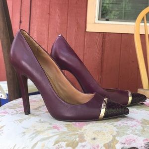 Burgundy Coach Nacie Pumps